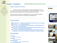 Tablet Screenshot of ch-saintcalais.fr